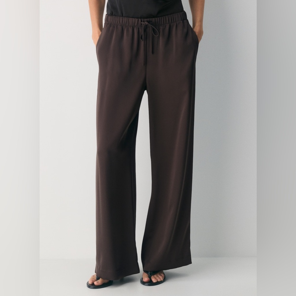 Aritzia satin lodge pant